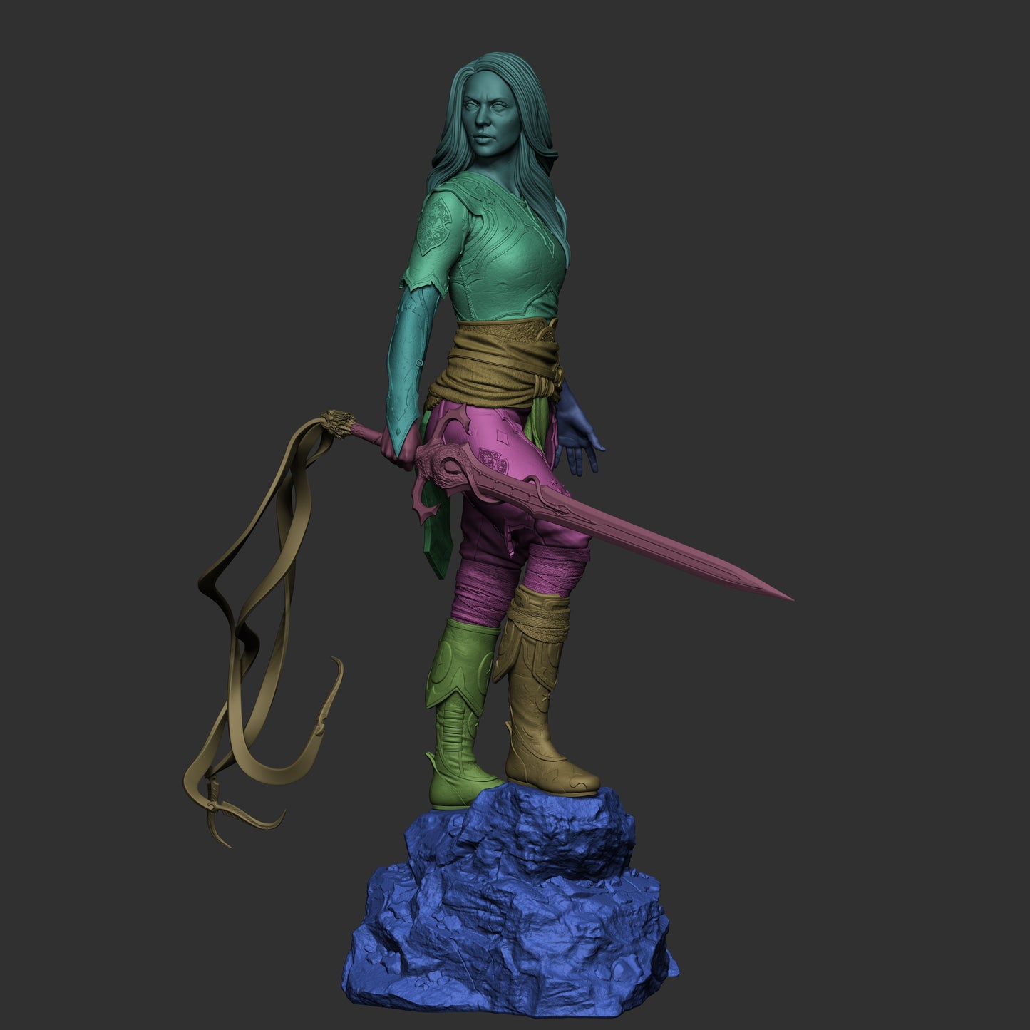 Laufey Norse Myth Fantasy Unpainted Resin Garage Model Kit (1/6-1/12)