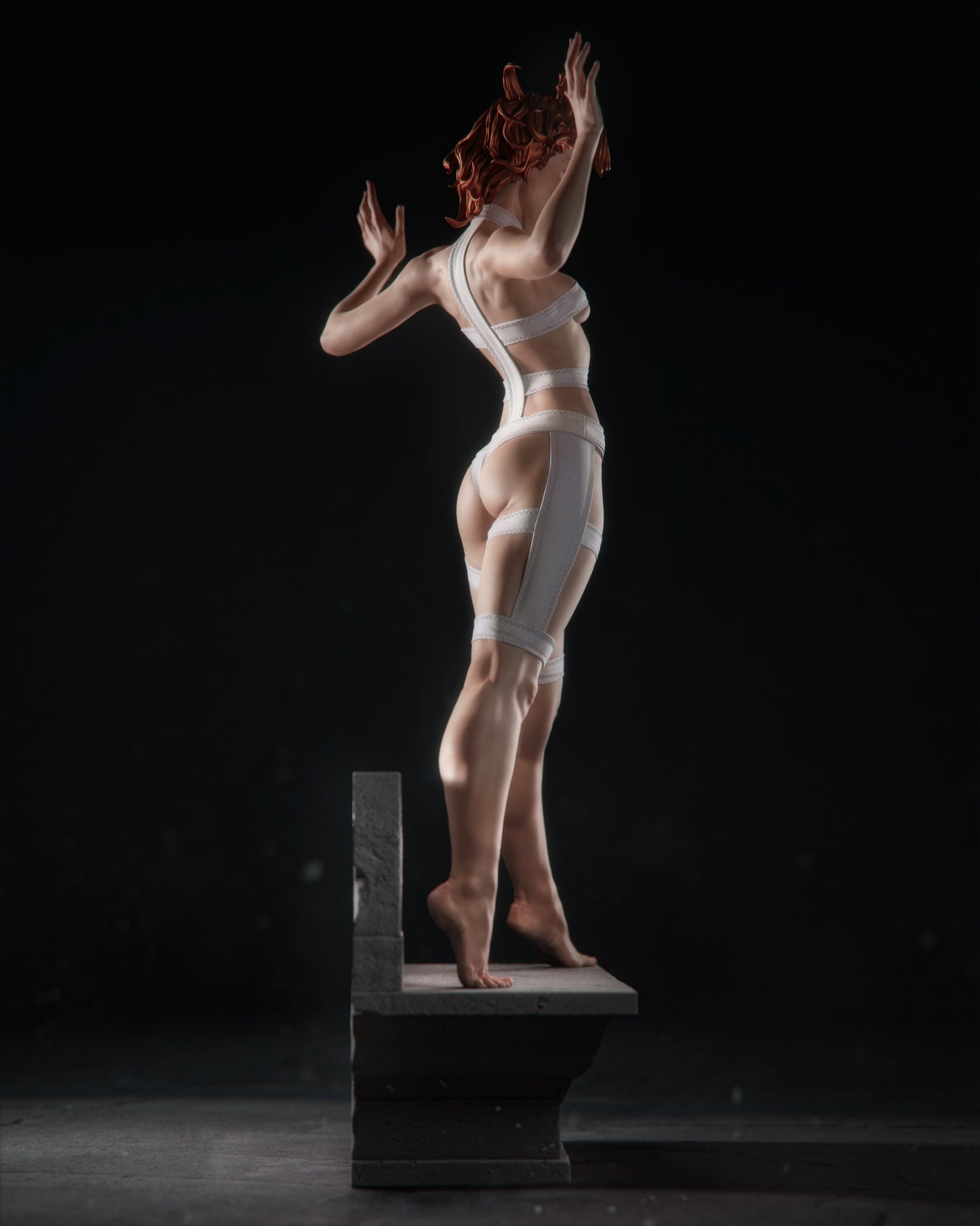 Leeloo Style Fifth Element Heroine – Unpainted 3D Printed Model Kit