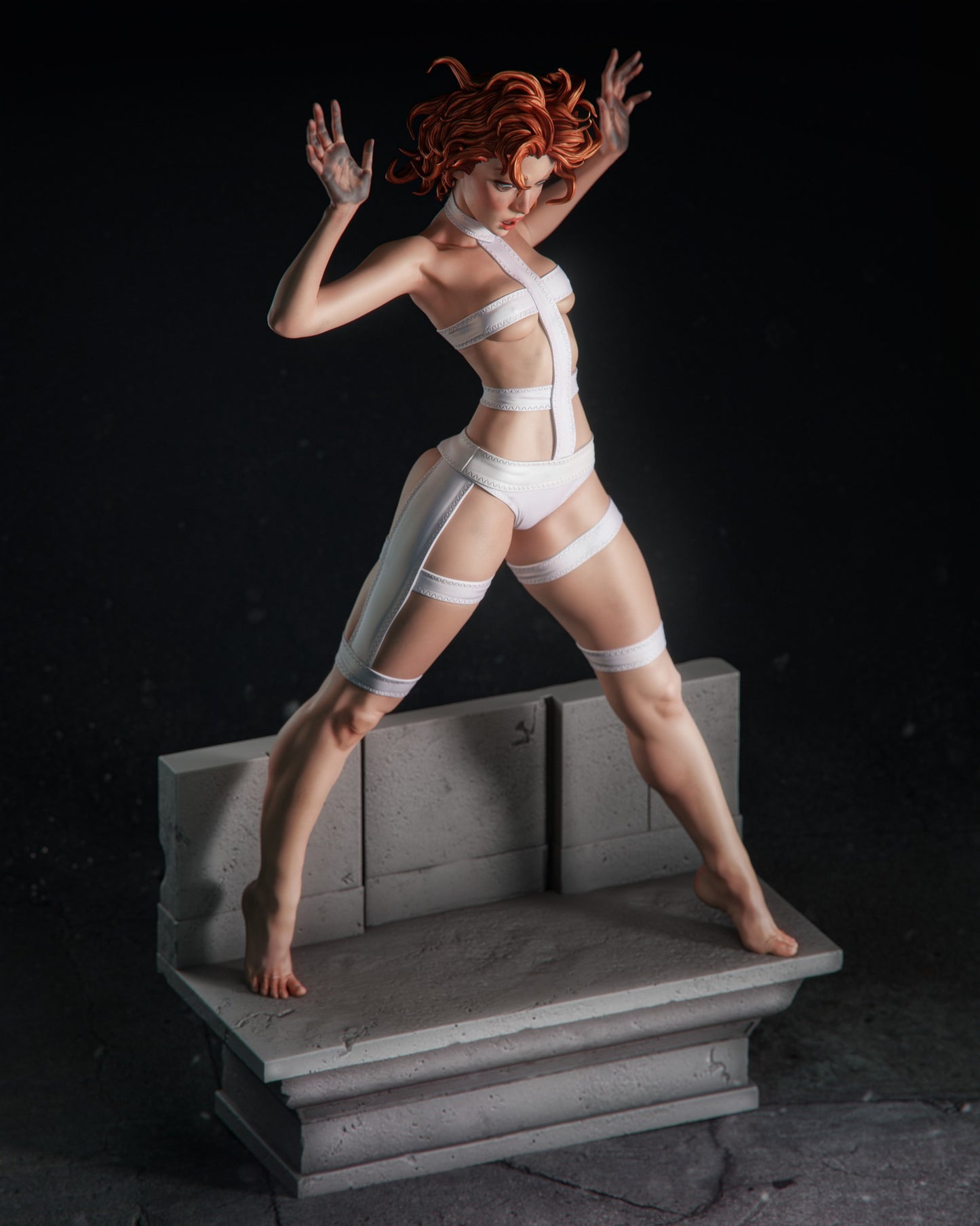 Leeloo Style Fifth Element Heroine – Unpainted 3D Printed Model Kit
