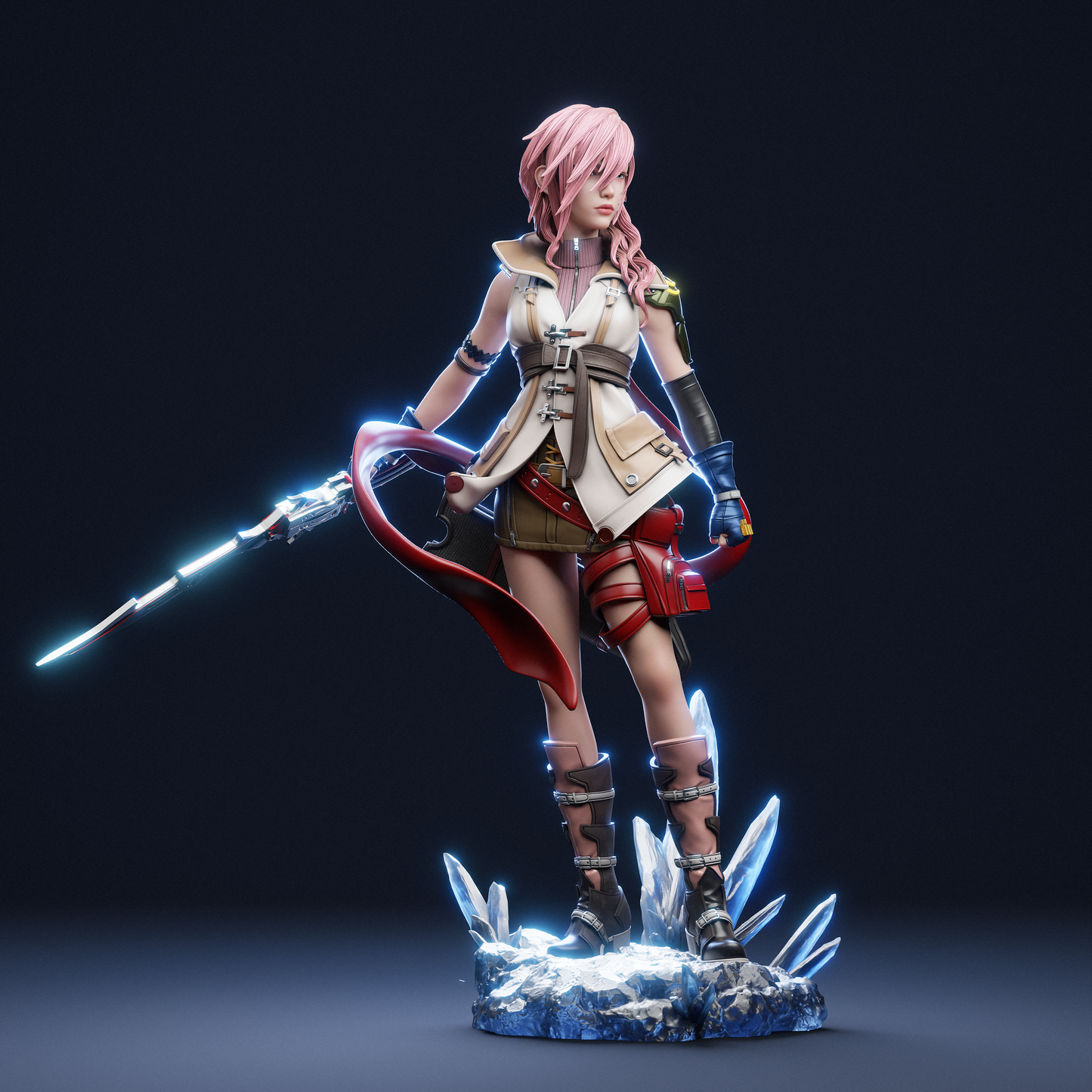 Lightning Final Fantasy XIII resin kit – Unpainted 3D Printed Model kit
