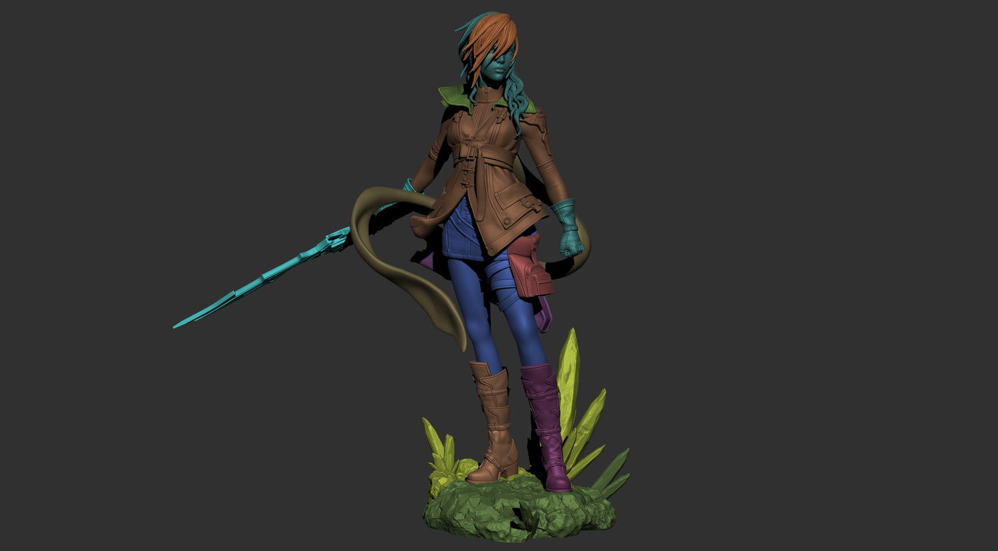 Lightning Final Fantasy XIII resin kit – Unpainted 3D Printed Model kit