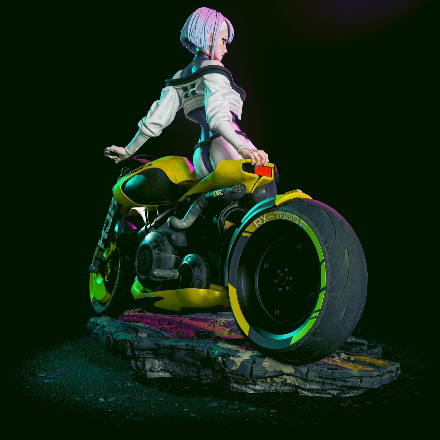Lucy Style Cyberpunk: Edgerunners Anime Unpainted Resin Garage Kit (1/6-1/12)