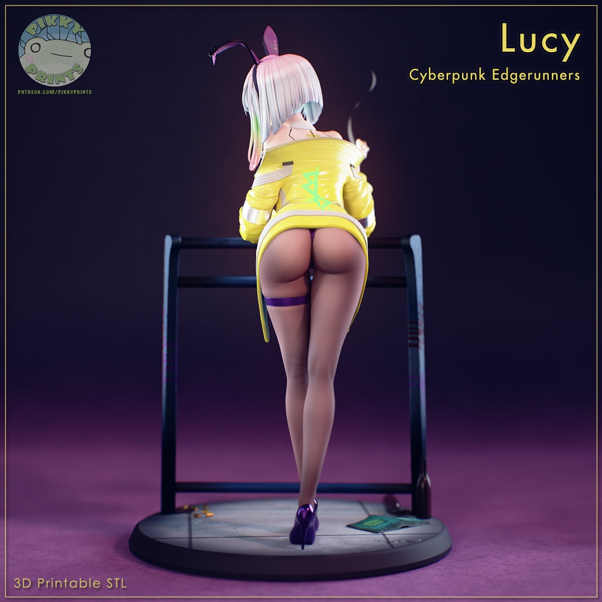 Bunny Lucy Style Cyberpunk Unpainted Resin Garage Kit (1/6-1/12)