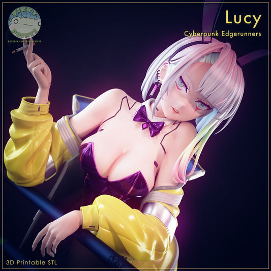 Bunny Lucy Style Cyberpunk Unpainted Resin Garage Kit (1/6-1/12)