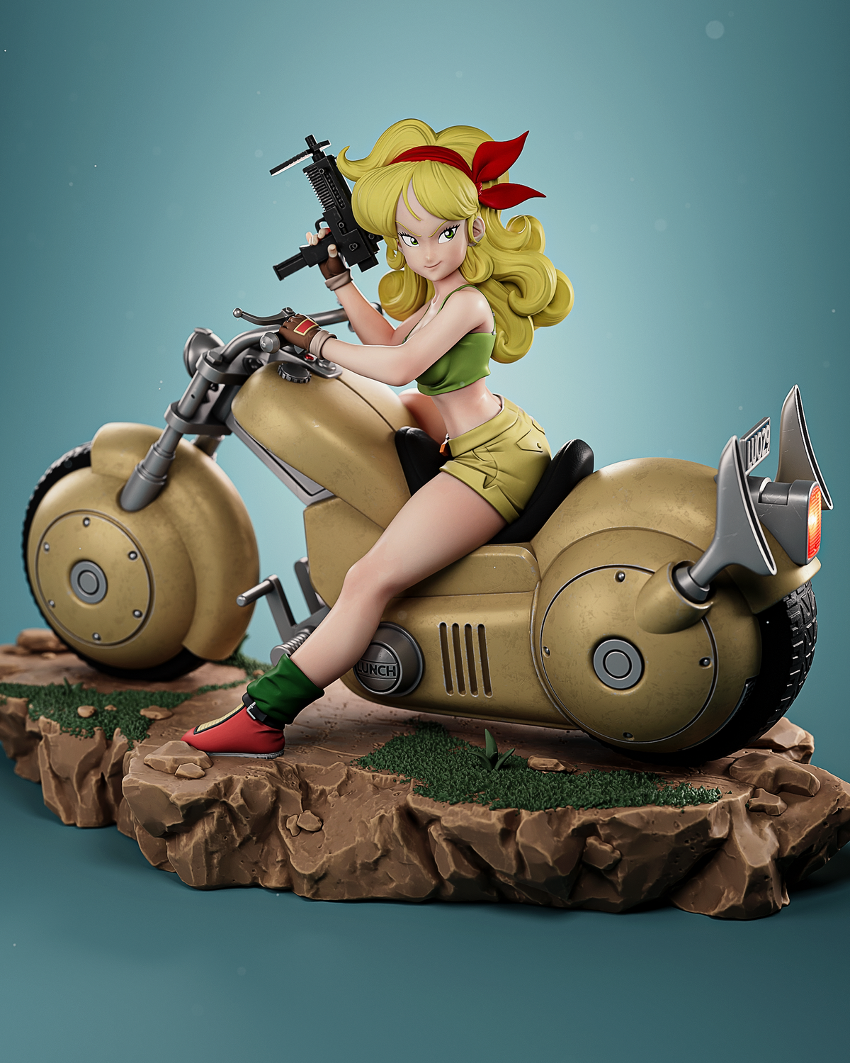 Launch Style Dragon Ball Anime Unpainted Resin Garage Kit (1/6-1/12)