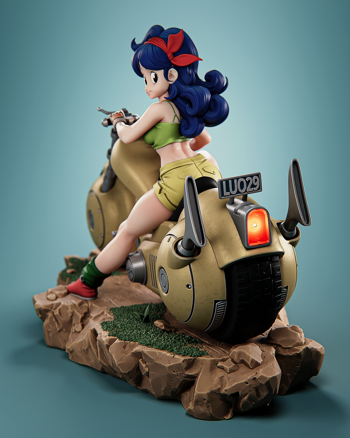 Launch Style Dragon Ball Anime Unpainted Resin Garage Kit (1/6-1/12)