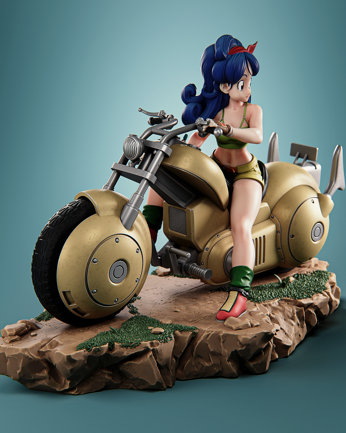 Launch Style Dragon Ball Anime Unpainted Resin Garage Kit (1/6-1/12)