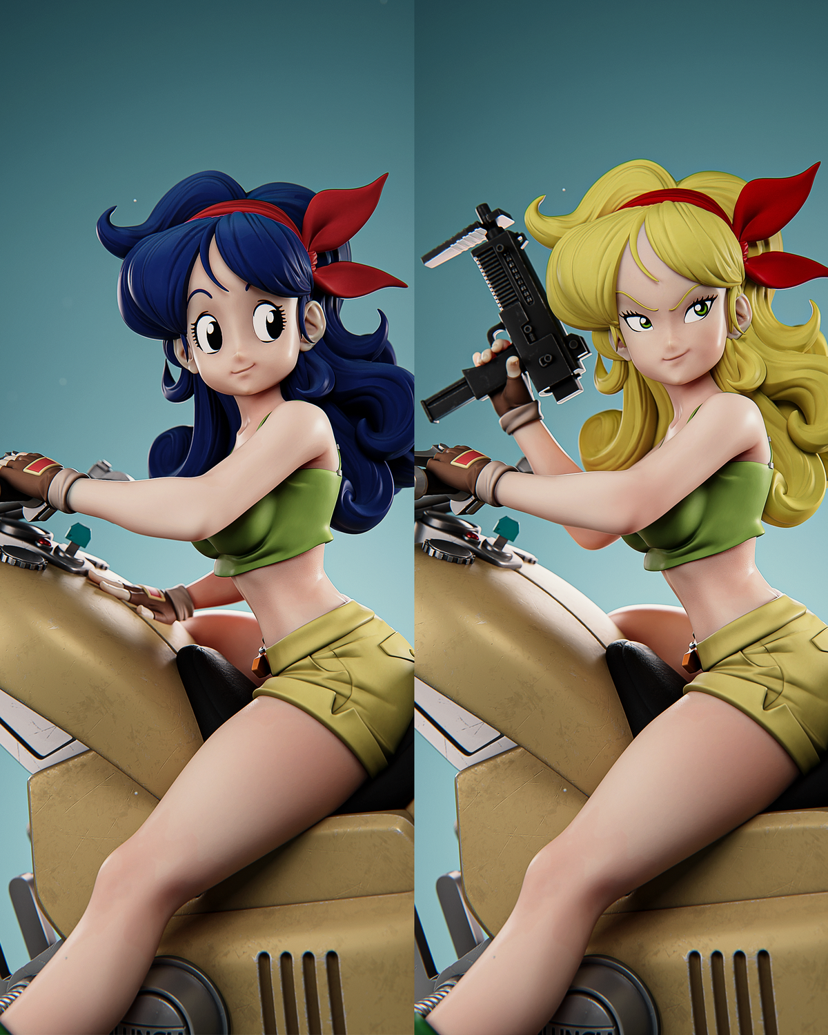 Launch Style Dragon Ball Anime Unpainted Resin Garage Kit (1/6-1/12)
