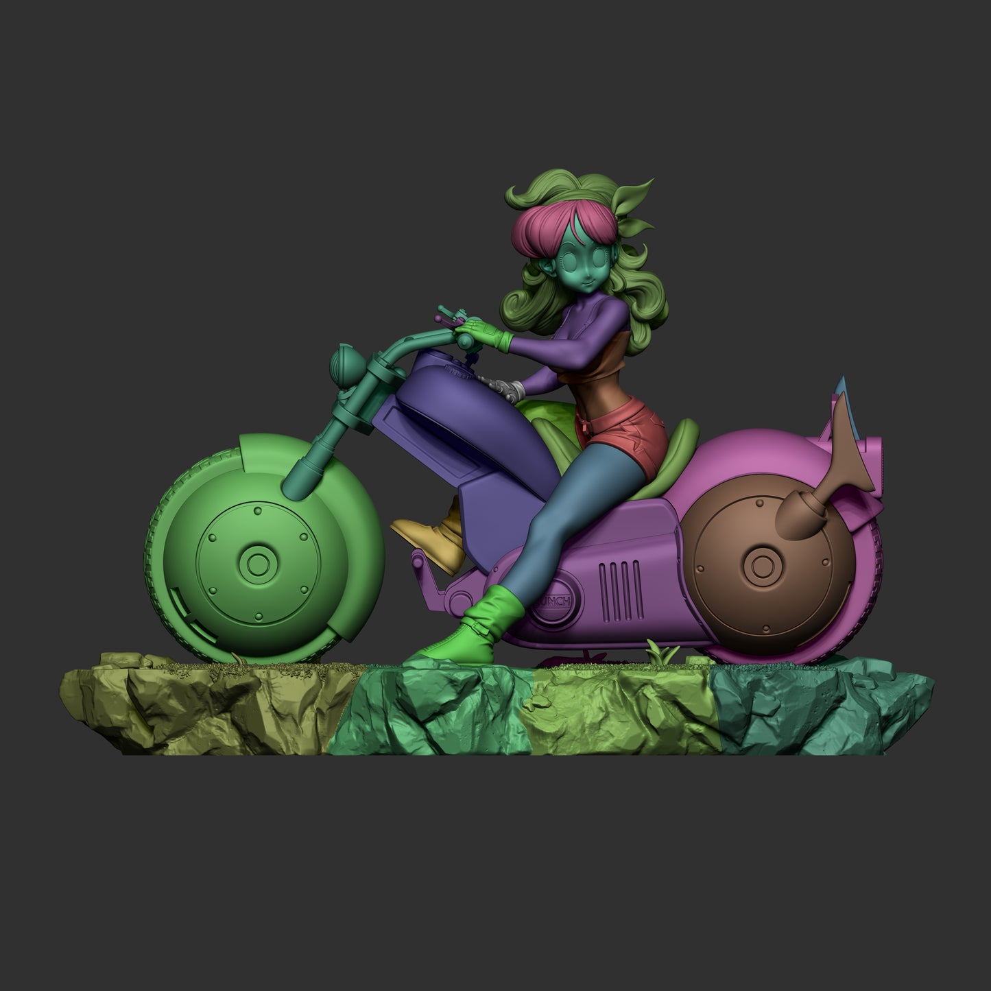 Launch Style Dragon Ball Anime Unpainted Resin Garage Kit (1/6-1/12)