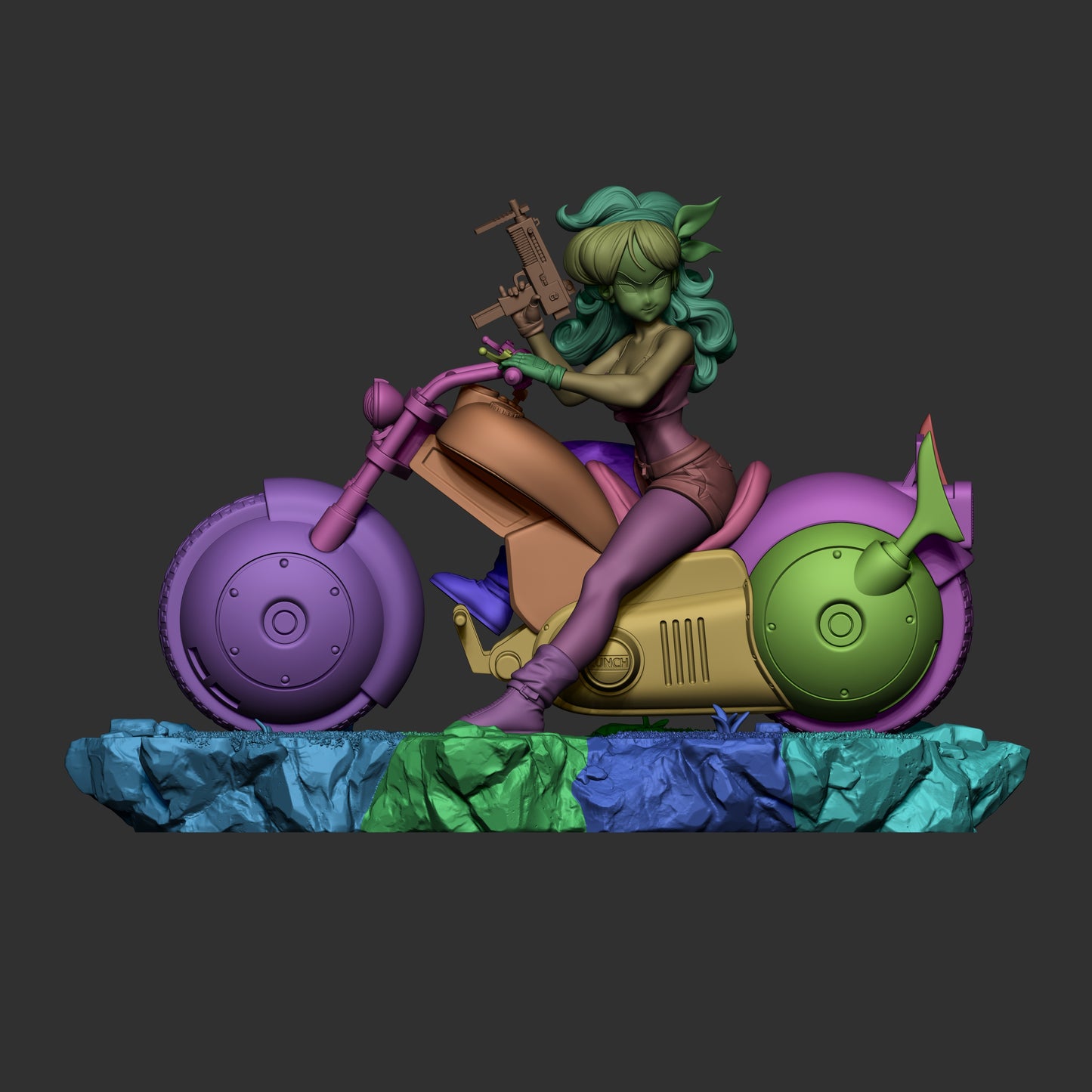 Launch Style Dragon Ball Anime Unpainted Resin Garage Kit (1/6-1/12)