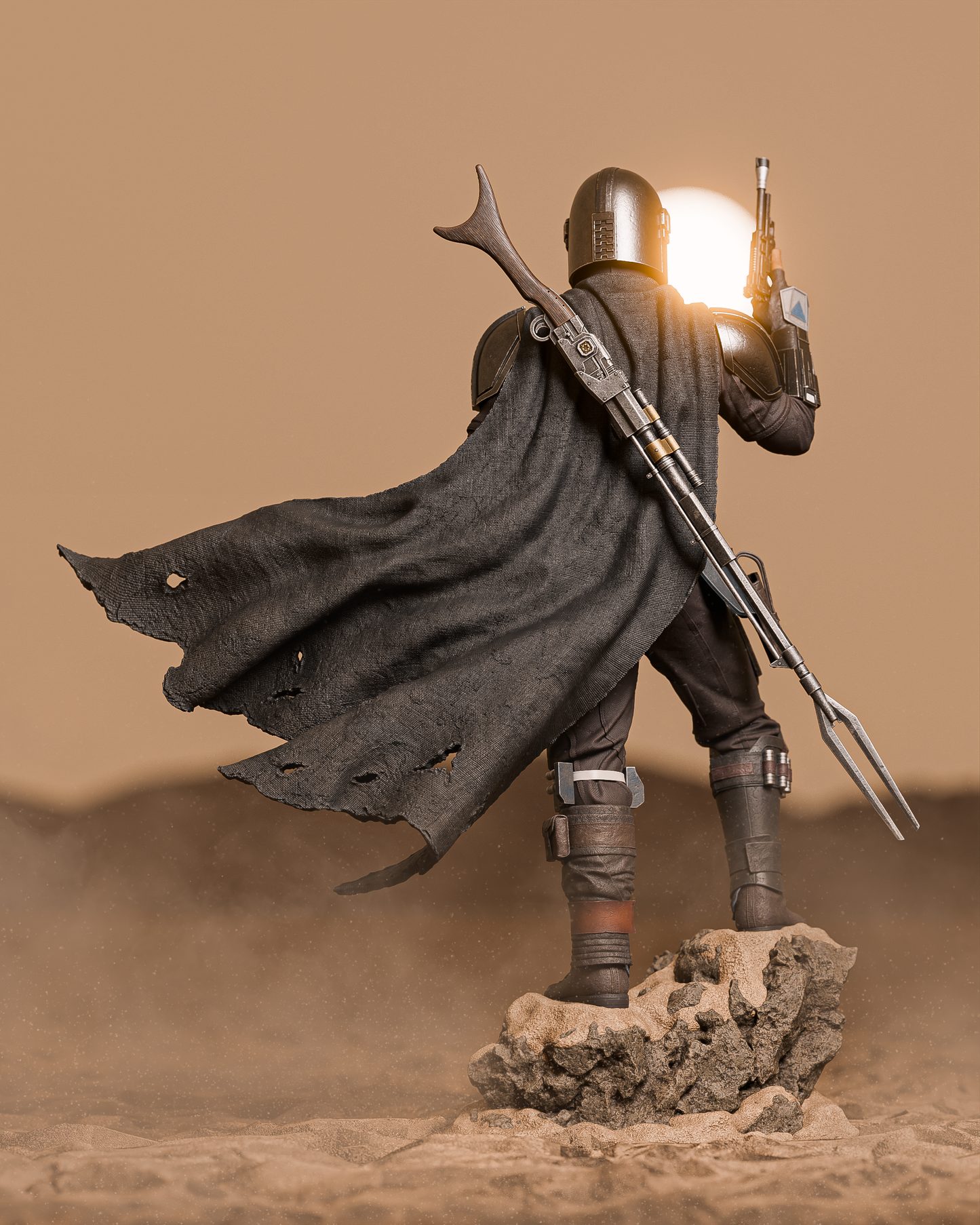 Mandalorian Style Star Wars Unpainted Resin Garage Kit (1/6-1/12)