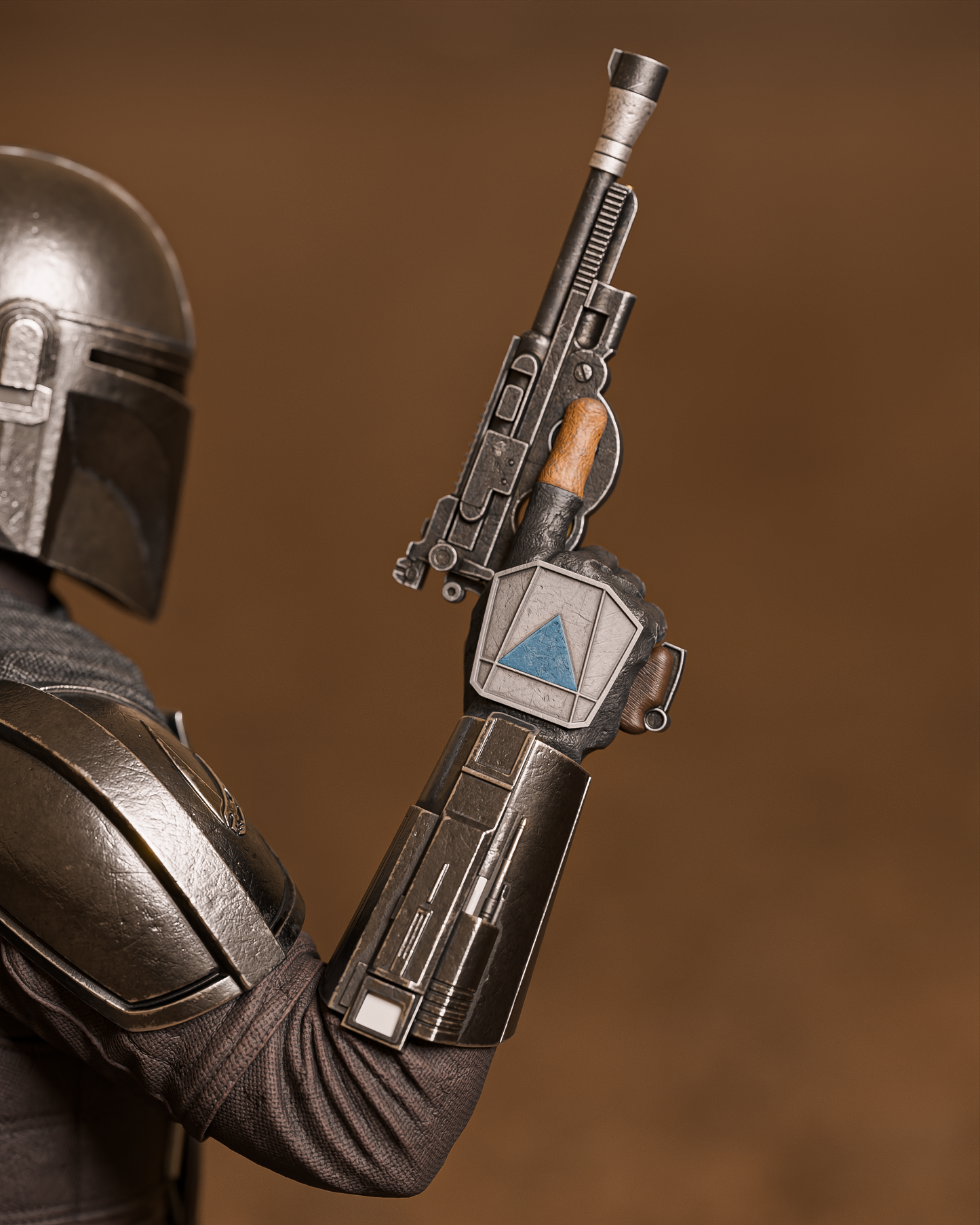 Mandalorian Style Star Wars Unpainted Resin Garage Kit (1/6-1/12)