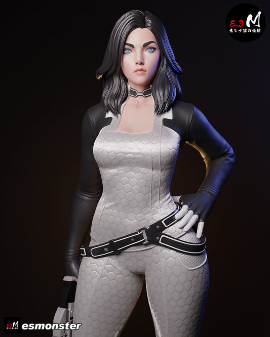 Casual Miranda Lawson Style Mass Effect Unpainted Resin Kit (1/6-1/12)