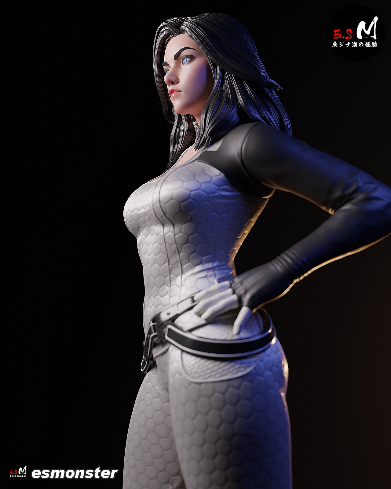 Casual Miranda Lawson Style Mass Effect Unpainted Resin Kit (1/6-1/12)
