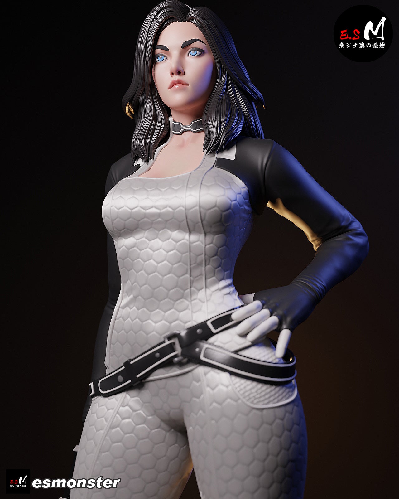 Casual Miranda Lawson Style Mass Effect Unpainted Resin Kit (1/6-1/12)