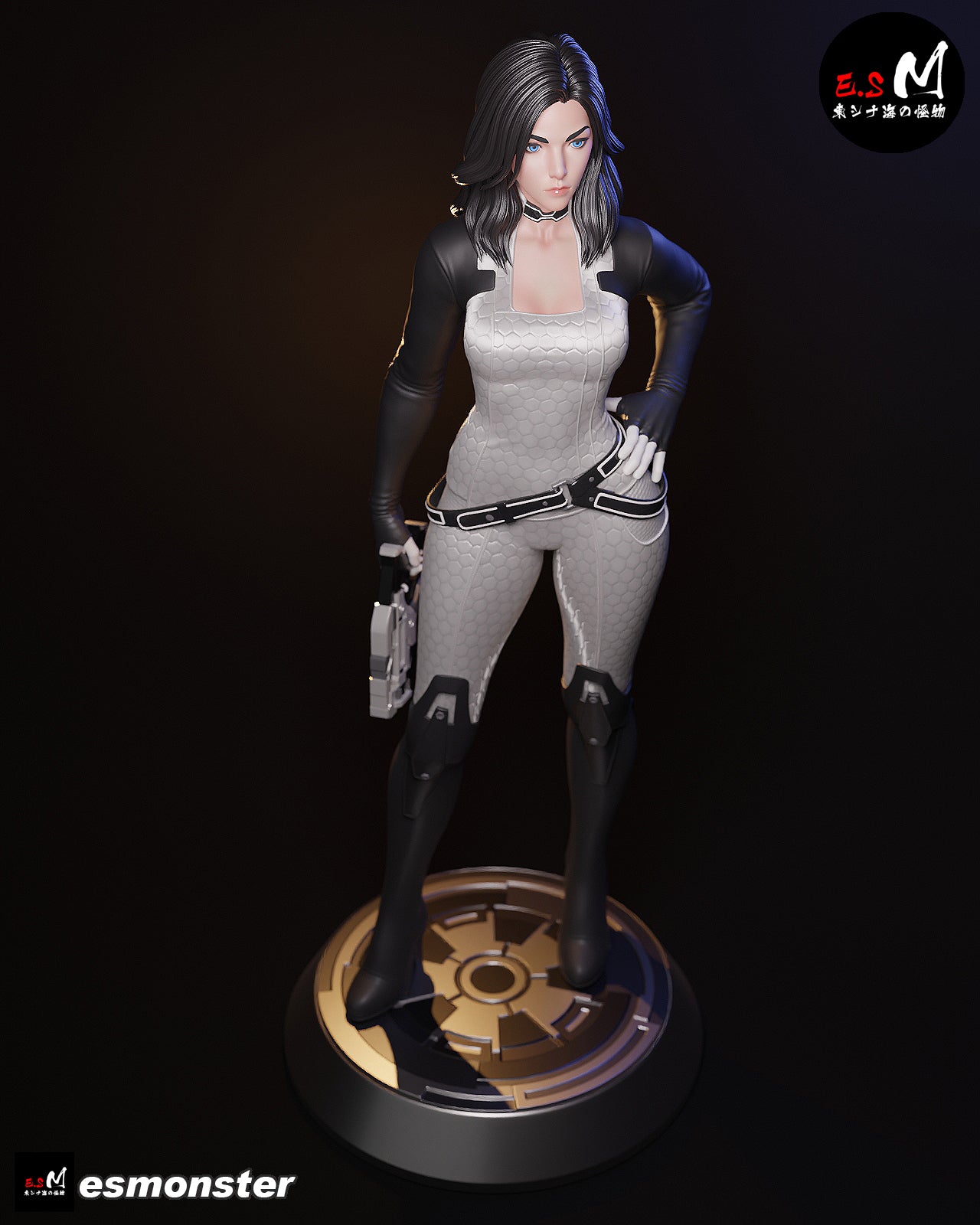 Casual Miranda Lawson Style Mass Effect Unpainted Resin Kit (1/6-1/12)