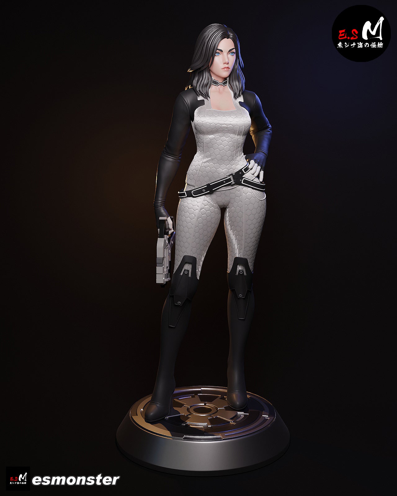 Casual Miranda Lawson Style Mass Effect Unpainted Resin Kit (1/6-1/12)