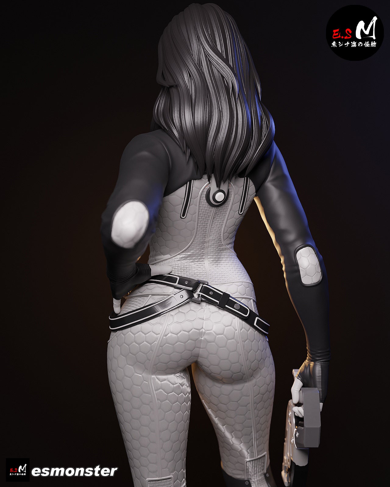 Casual Miranda Lawson Style Mass Effect Unpainted Resin Kit (1/6-1/12)