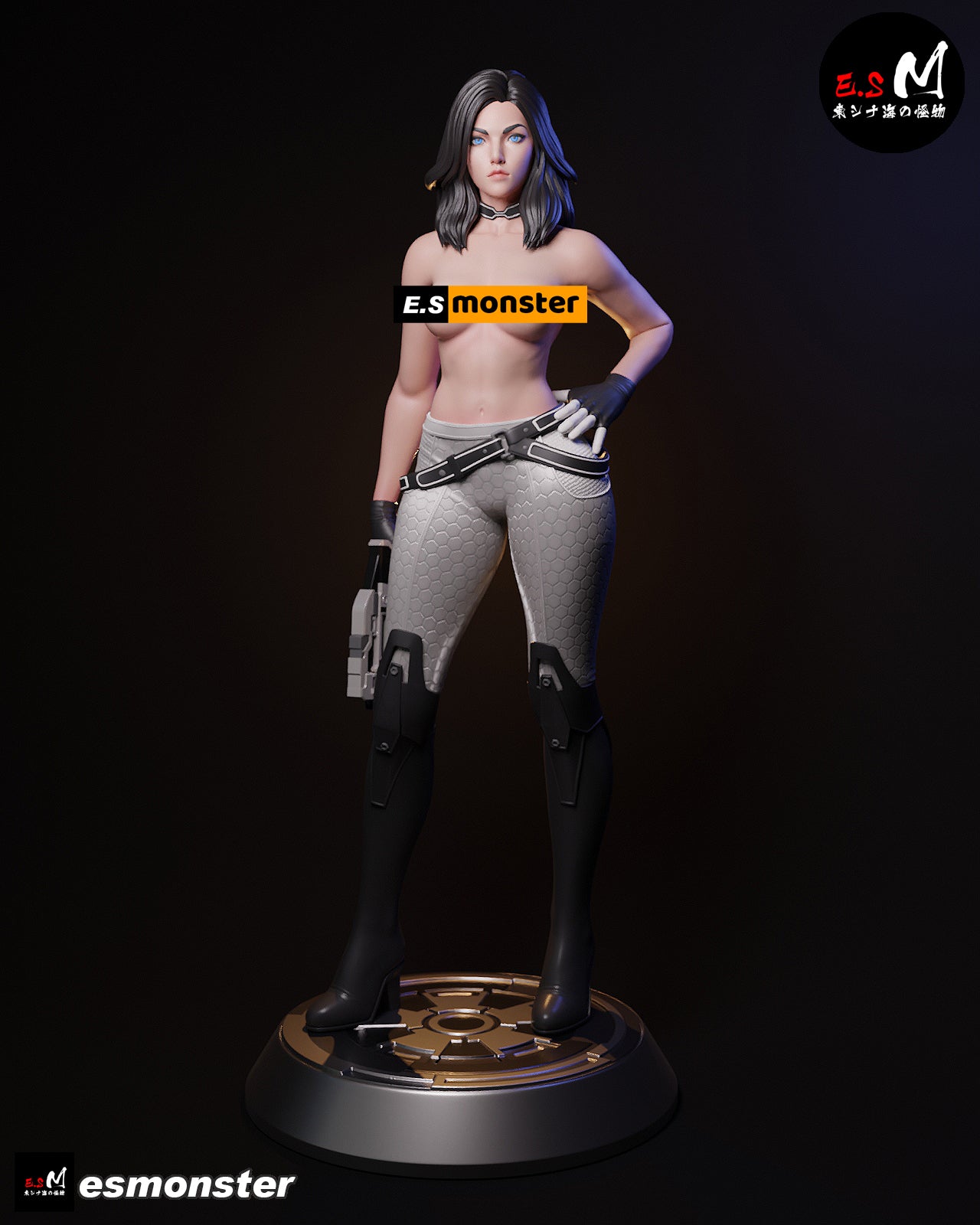 Casual Miranda Lawson Style Mass Effect Unpainted Resin Kit (1/6-1/12)