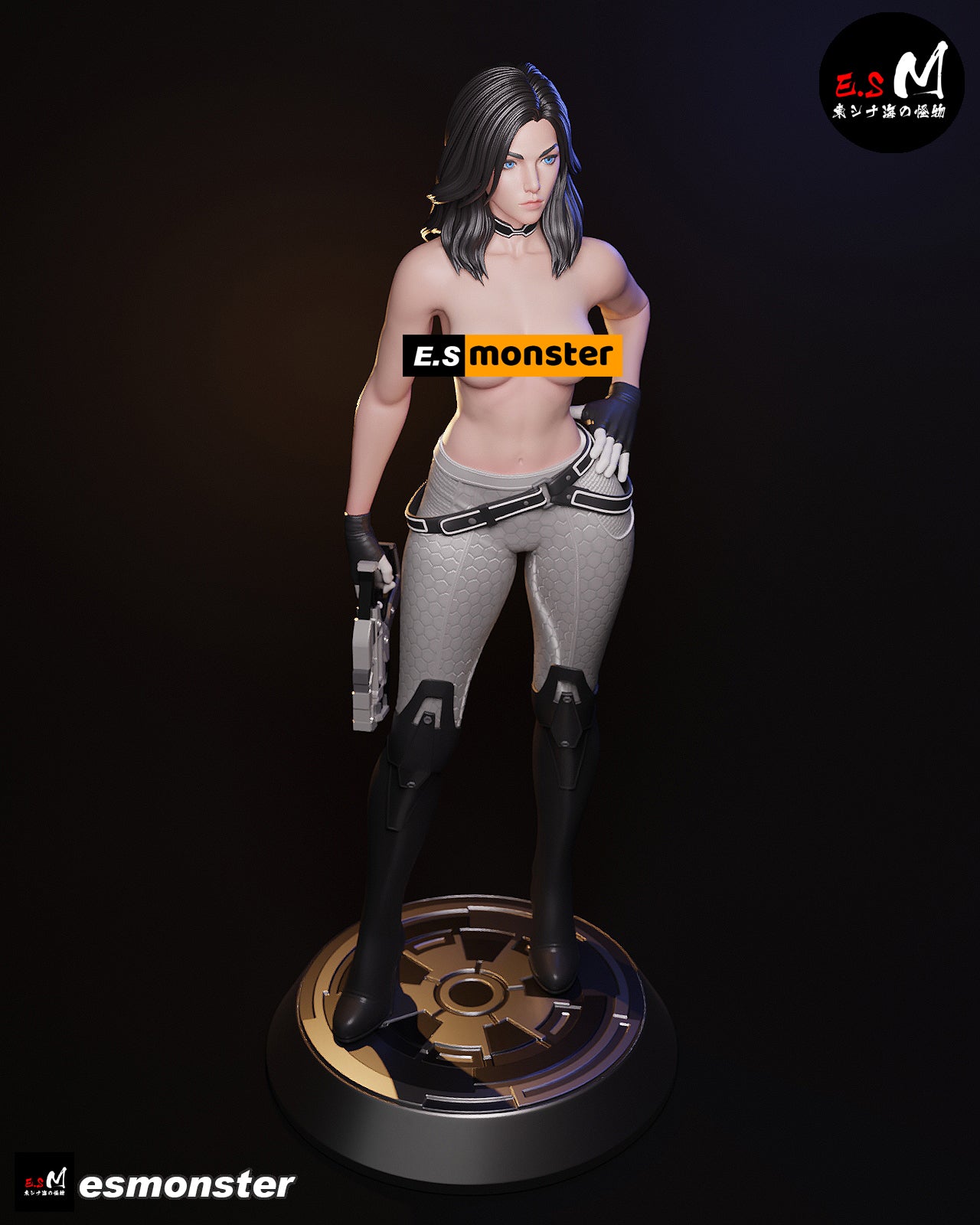 Casual Miranda Lawson Style Mass Effect Unpainted Resin Kit (1/6-1/12)