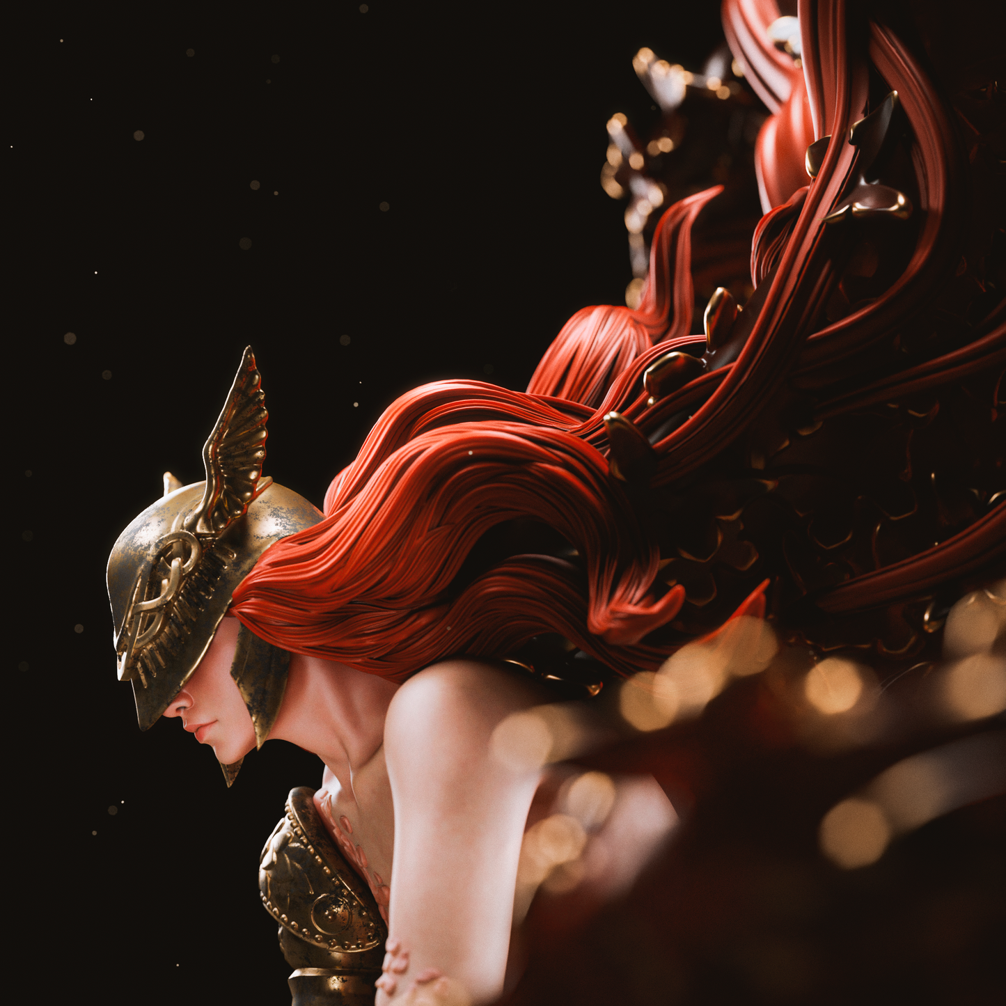 Rot Goddess Malenia Style Elden Ring Unpainted Resin Garage Kit (1/6-1/12)