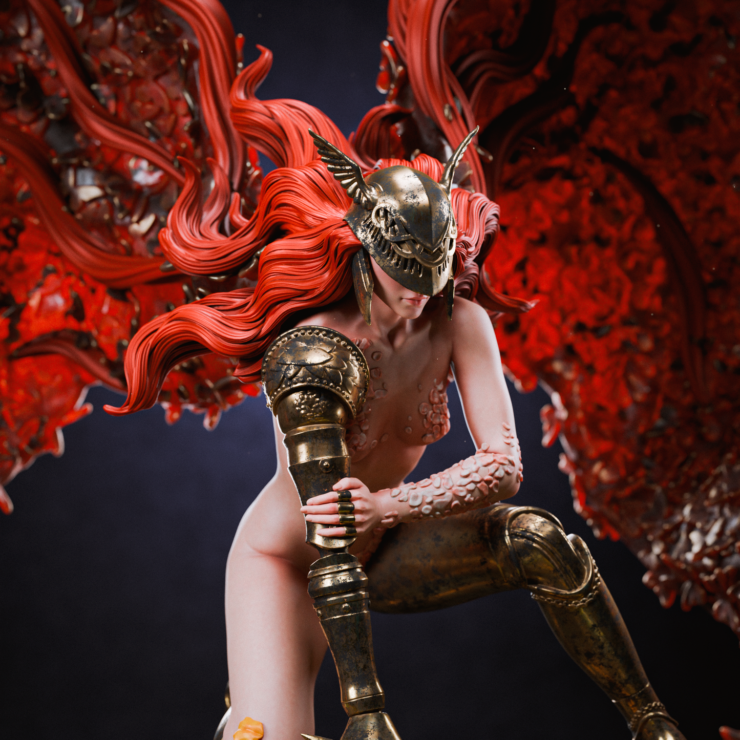 Rot Goddess Malenia Style Elden Ring Unpainted Resin Garage Kit (1/6-1/12)