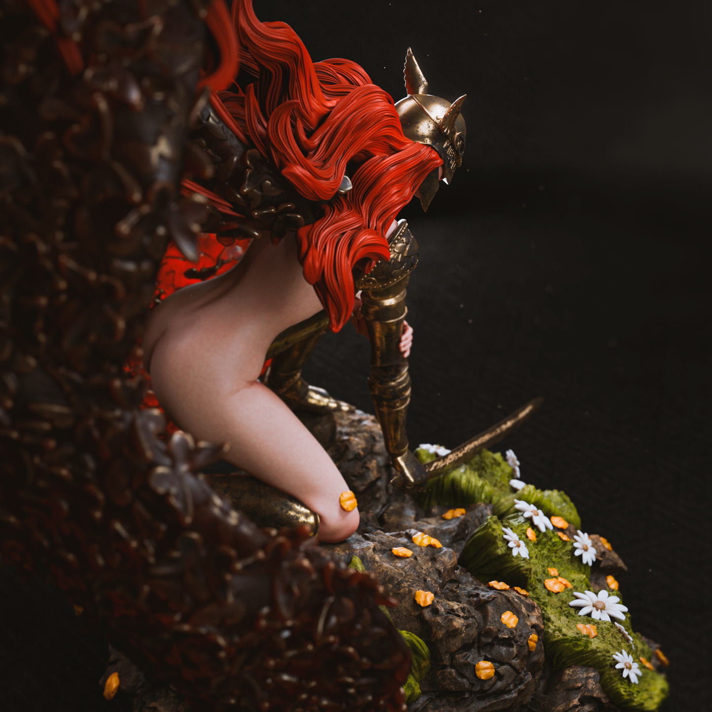 Rot Goddess Malenia Style Elden Ring Unpainted Resin Garage Kit (1/6-1/12)