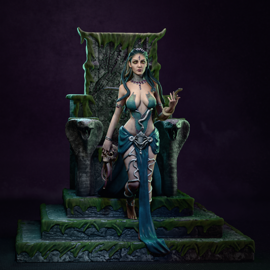 Medusa Gorgon Stonegaze Queen resin kit – Unpainted 3D Printed Model kit