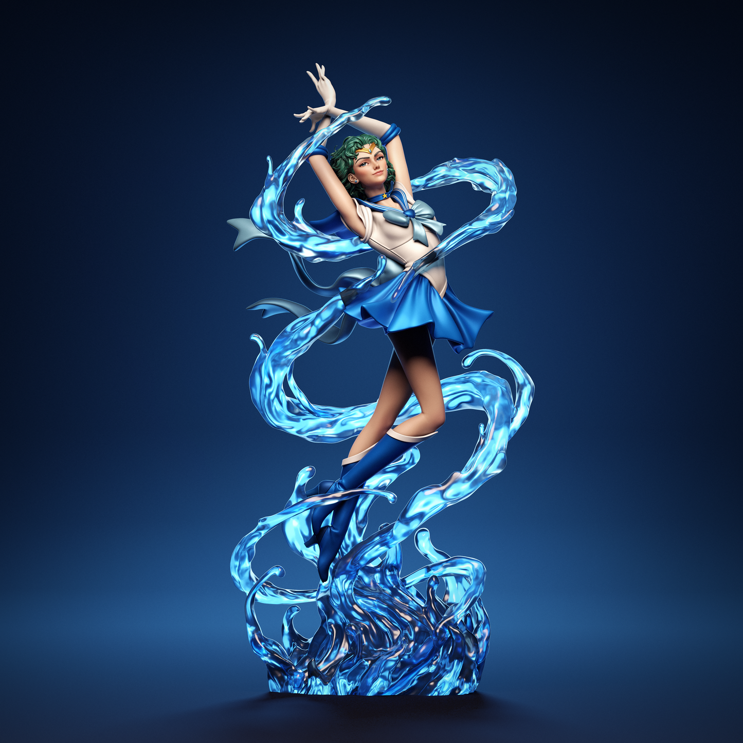 Sailor Mercury resin kit – Unpainted 3D Printed Model kit