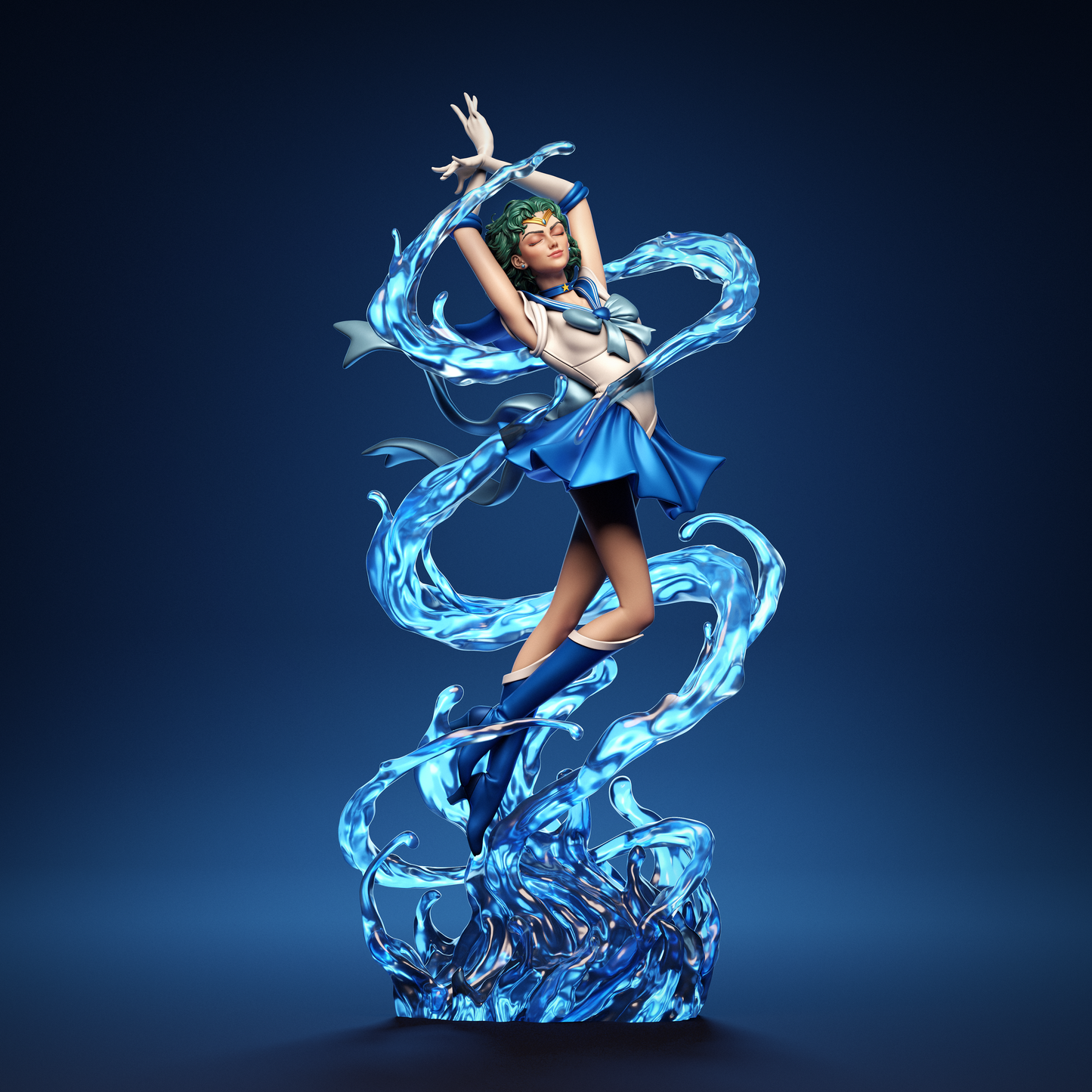 Sailor Mercury resin kit – Unpainted 3D Printed Model kit