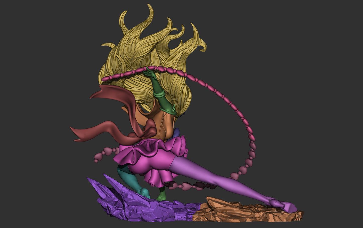 Sailor Venus Style Guardian Warrior Resin Kit – Unpainted 3D Printed Model Kit