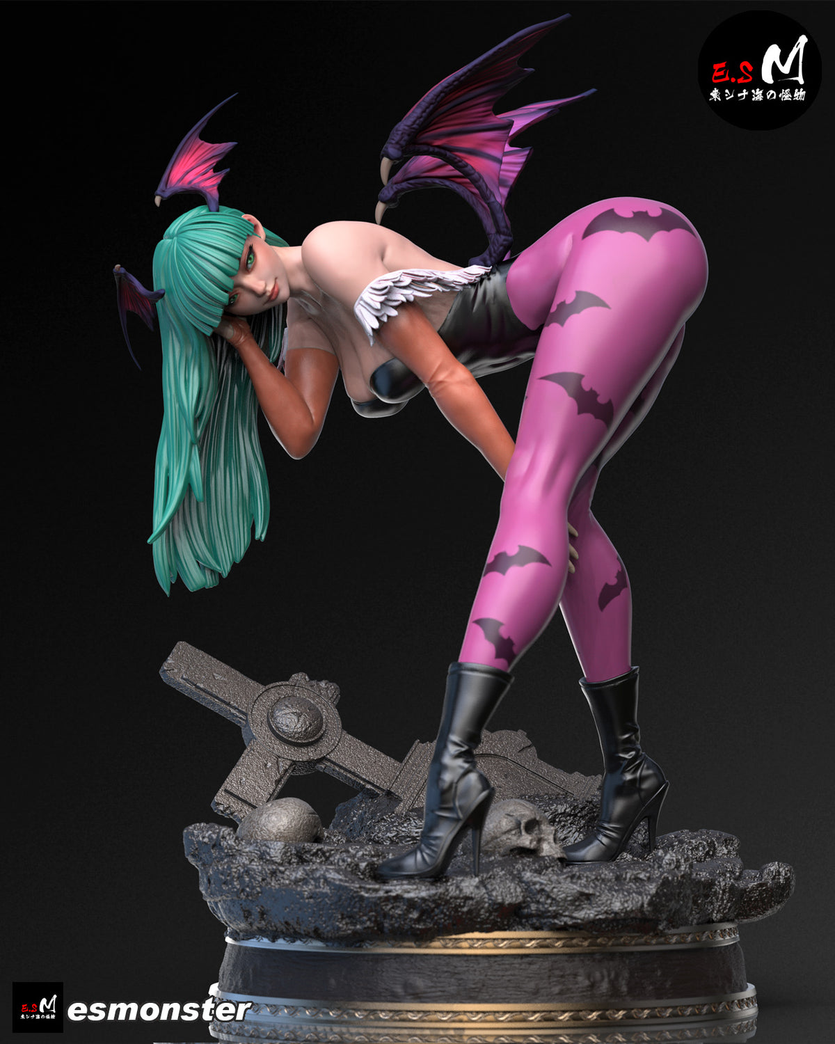 Looking Back Morrigan Style Darkstalkers Unpainted Resin Kit (1/6-1/12)