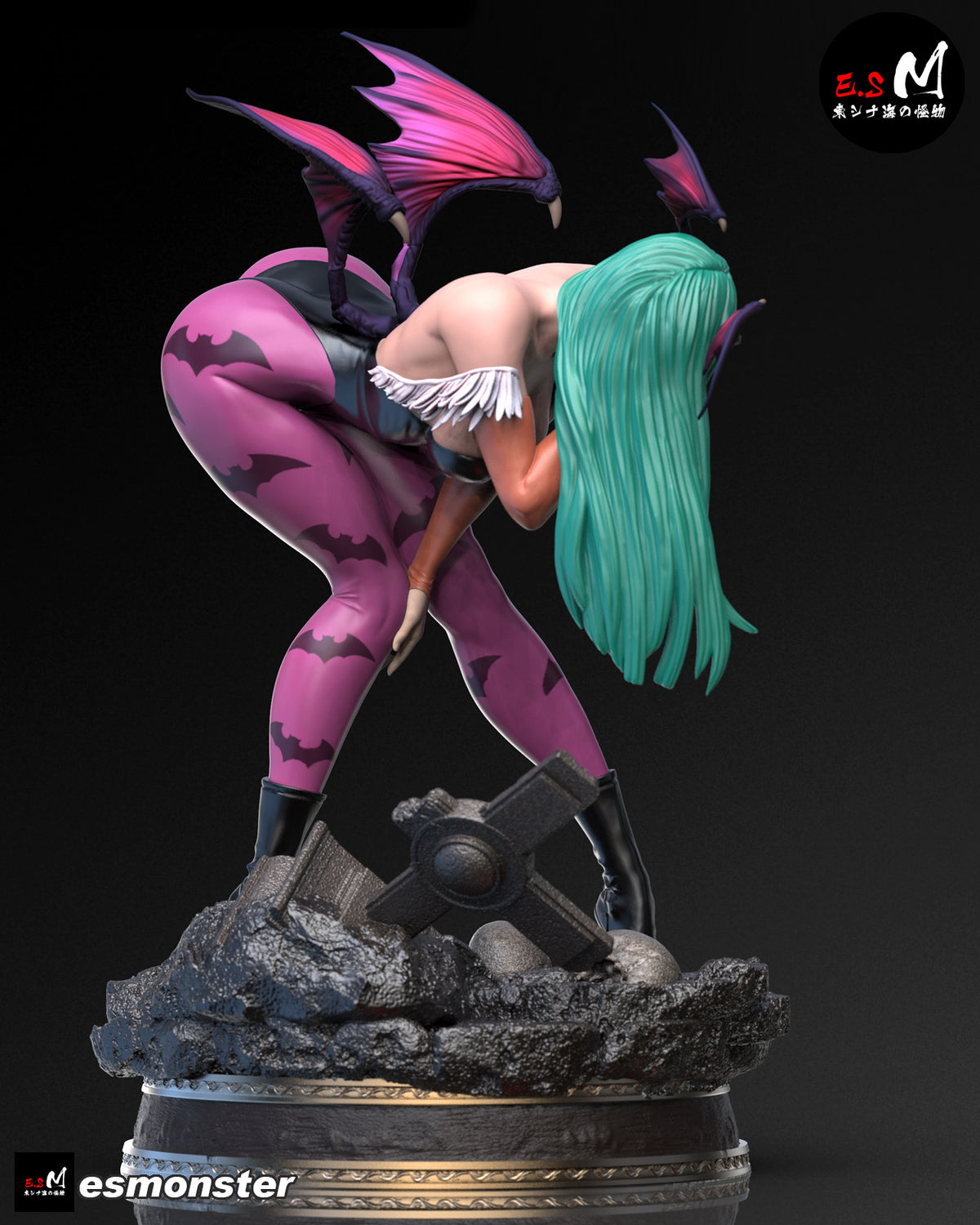 Looking Back Morrigan Style Darkstalkers Unpainted Resin Kit (1/6-1/12)