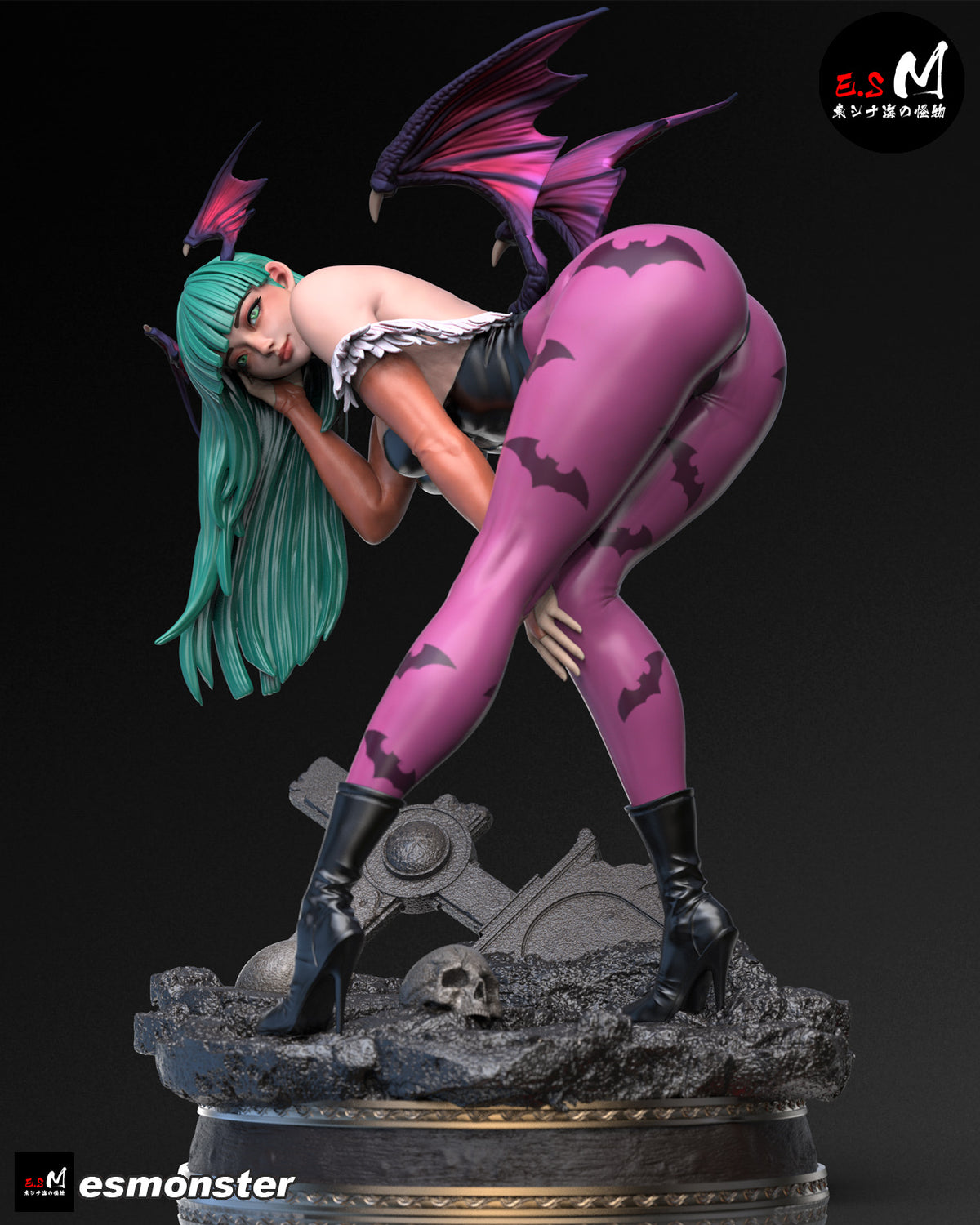 Looking Back Morrigan Style Darkstalkers Unpainted Resin Kit (1/6-1/12)