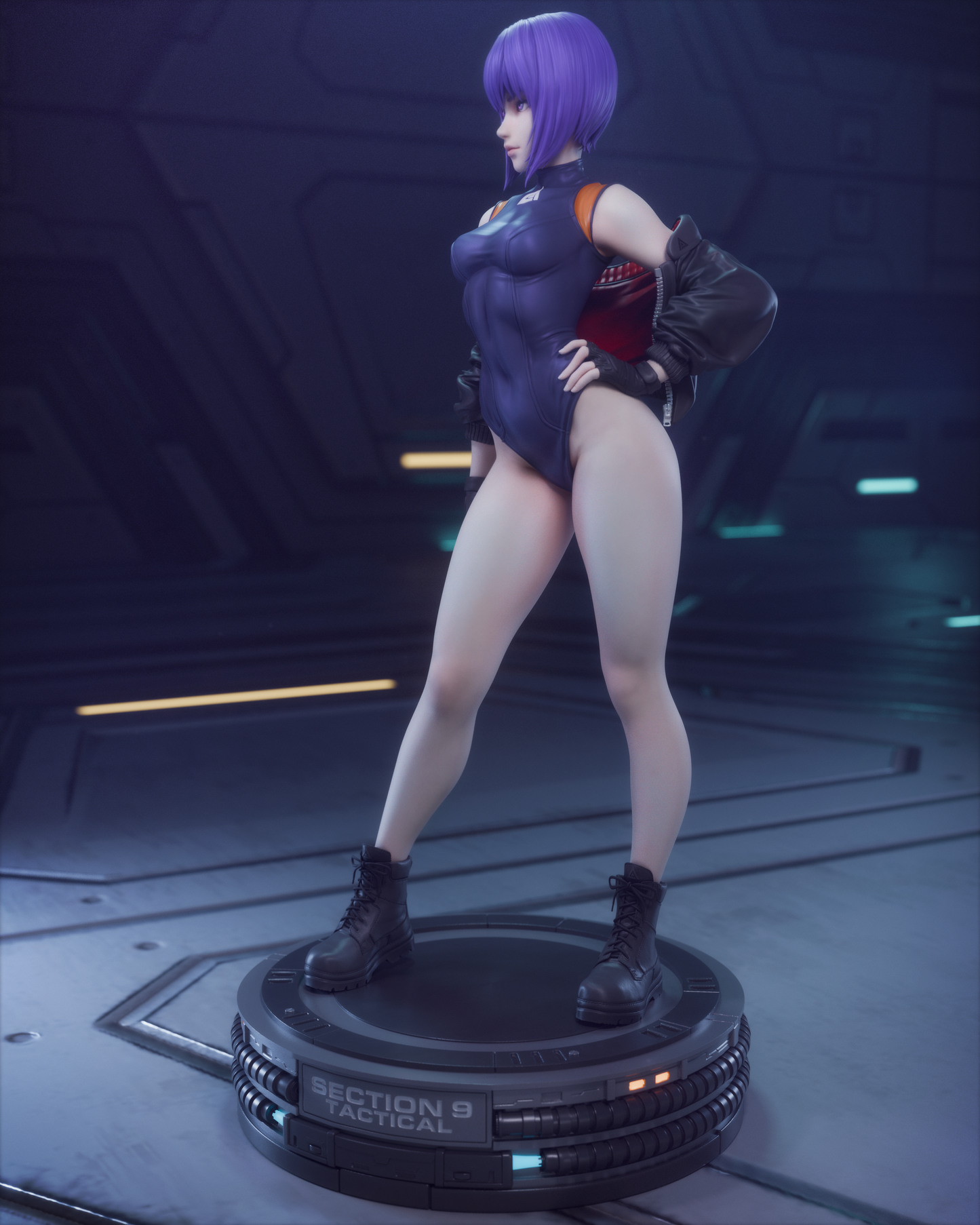Major Motoko figure kit - Unpainted 3D printed resin model kit