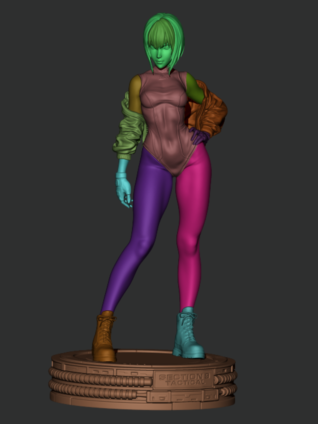 Major Motoko figure kit - Unpainted 3D printed resin model kit