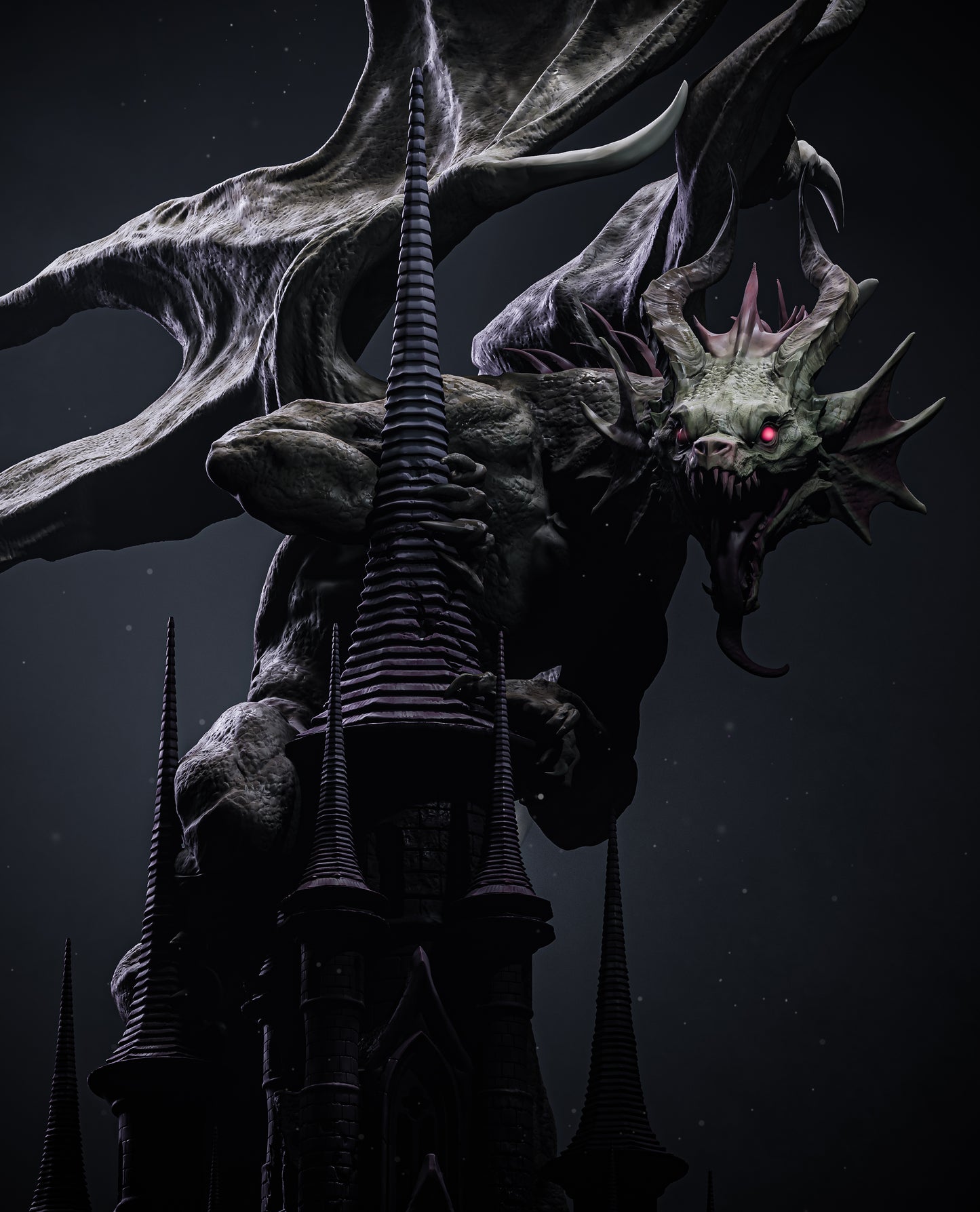 Dragon OC – Unpainted 3D Printed Model Kit
