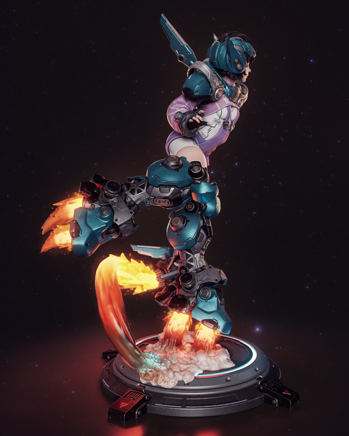 Nillaiu and BBlue – Unpainted 3D Printed Model Kit