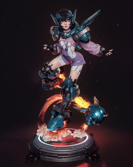 Nillaiu and BBlue – Unpainted 3D Printed Model Kit