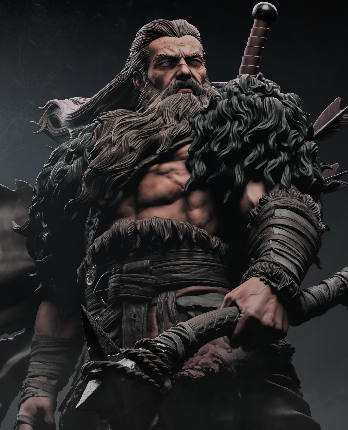 North Warrior – Unpainted 3D Printed Model Kit