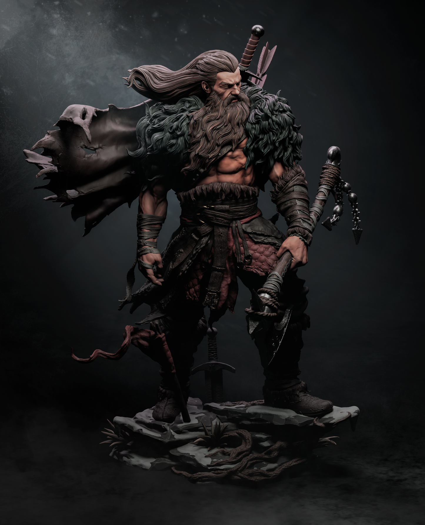 North Warrior – Unpainted 3D Printed Model Kit