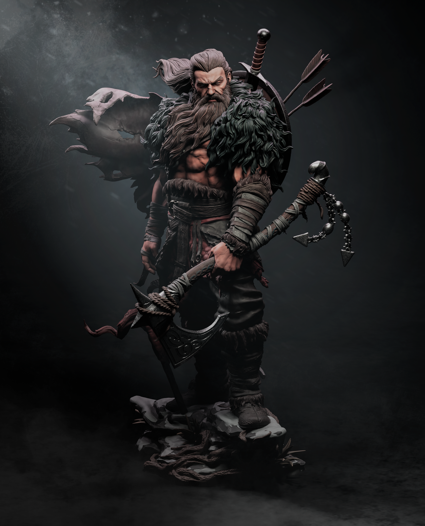 North Warrior – Unpainted 3D Printed Model Kit