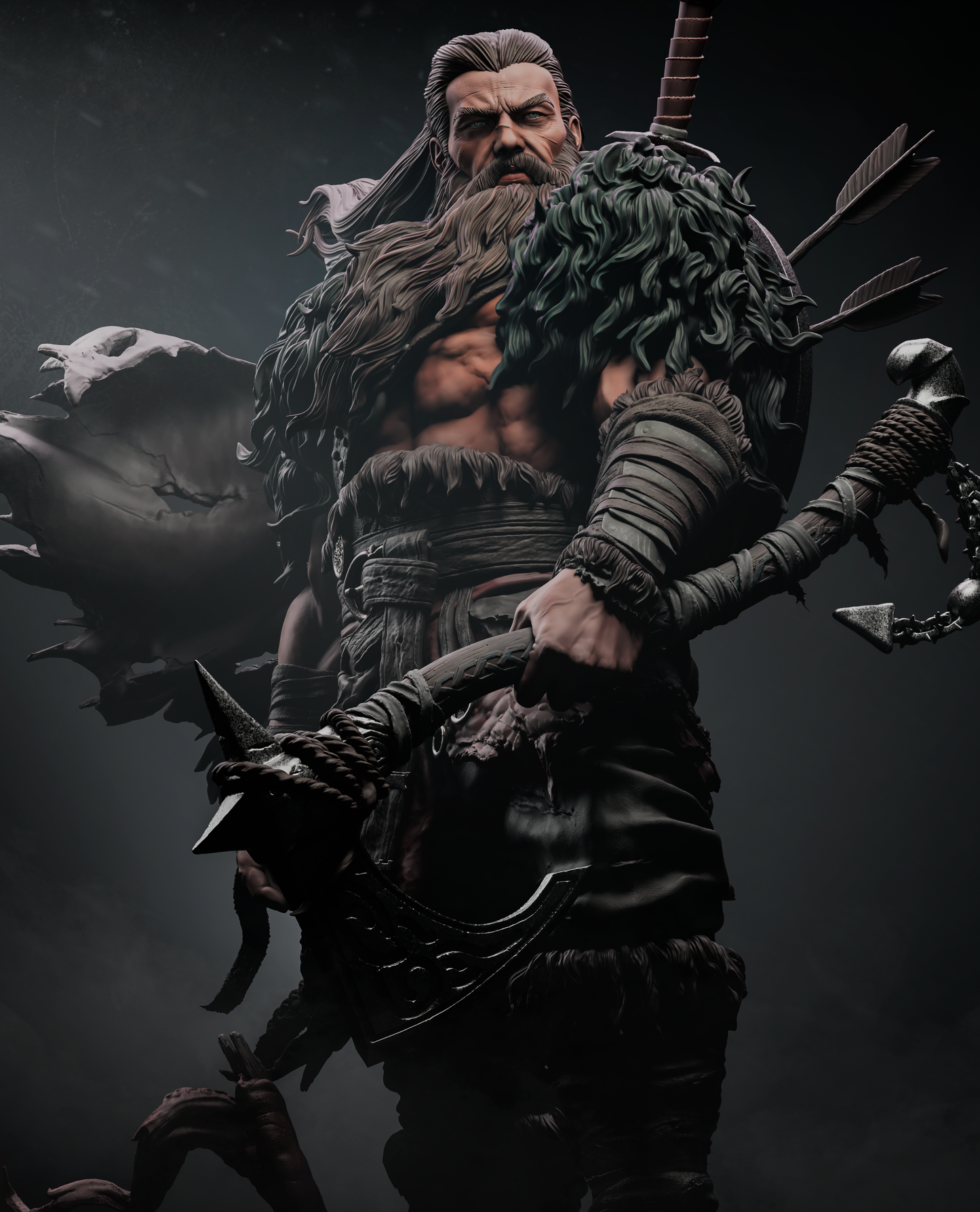 North Warrior – Unpainted 3D Printed Model Kit