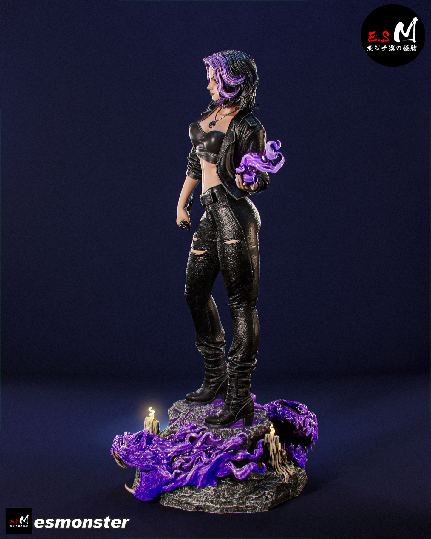 Modern Witch Nyx Urban Fantasy Unpainted Resin Garage Model Kit (1/6-1/12)