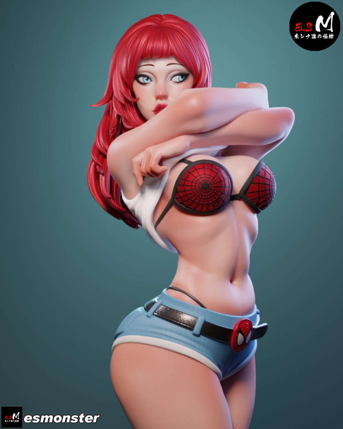 Mary Jane Style Marvel Unpainted Resin Garage Model Kit (1/6-1/12)