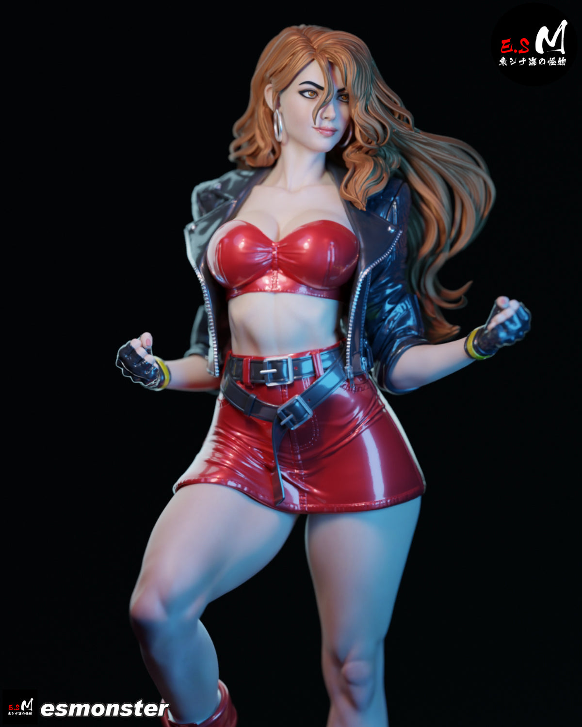 Blaze Fielding Style Streets of Rage Unpainted Resin Garage Kit (1/6-1/12)