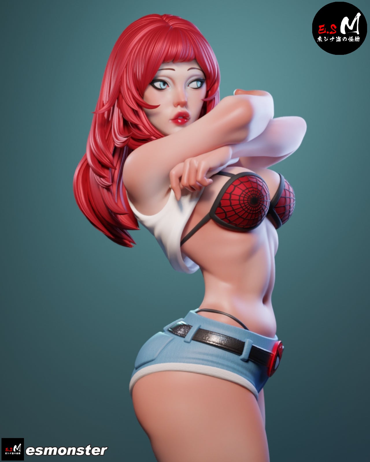 Mary Jane Style Marvel Unpainted Resin Garage Model Kit (1/6-1/12)