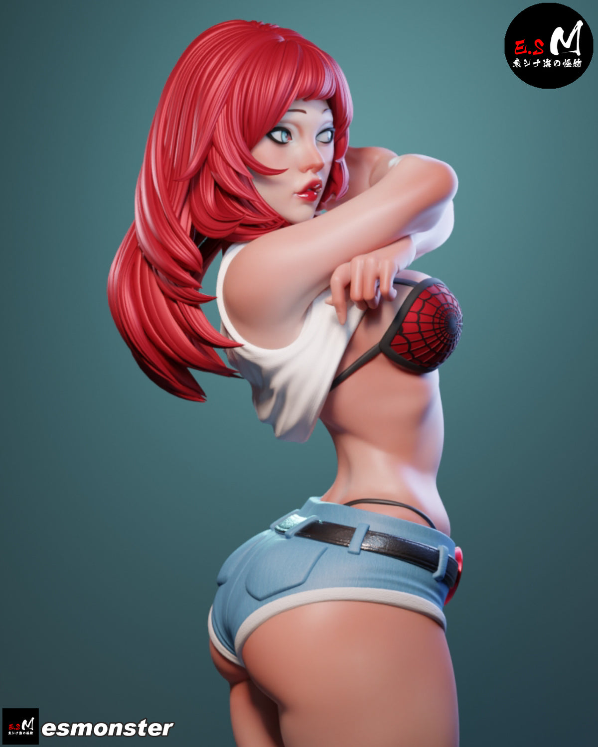 Mary Jane Style Marvel Unpainted Resin Garage Model Kit (1/6-1/12)
