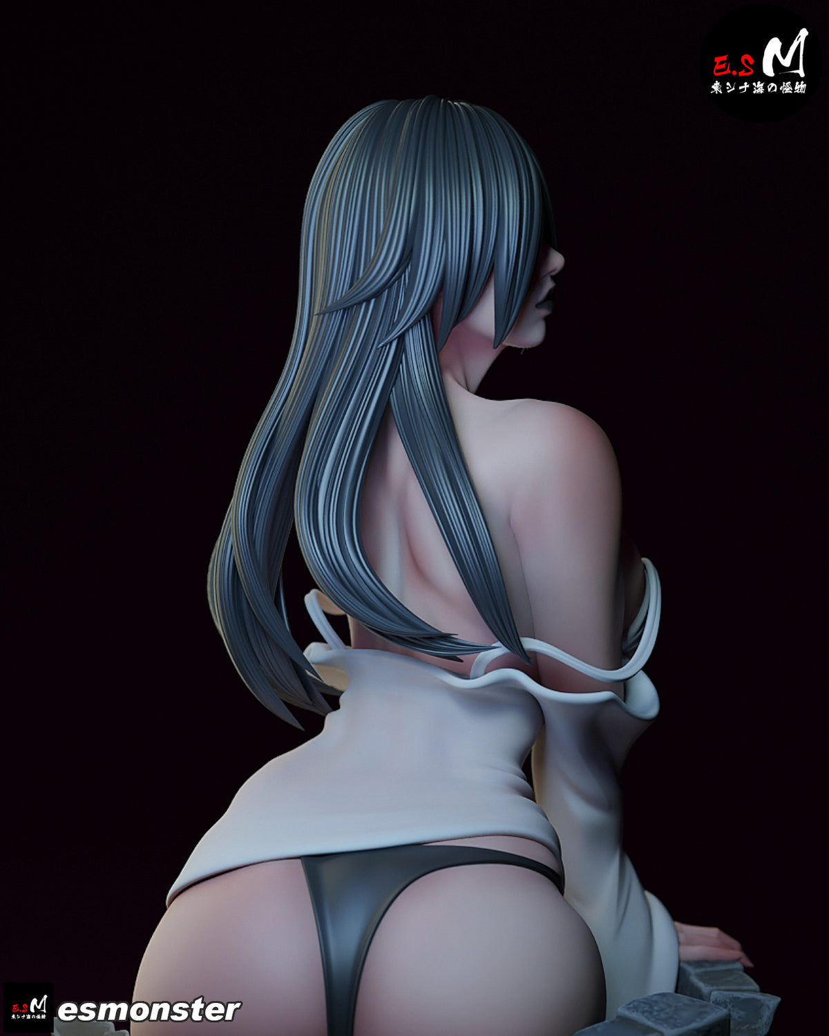 Well Sadako Style Ring Unpainted Resin Garage Model Kit (1/6-1/12)