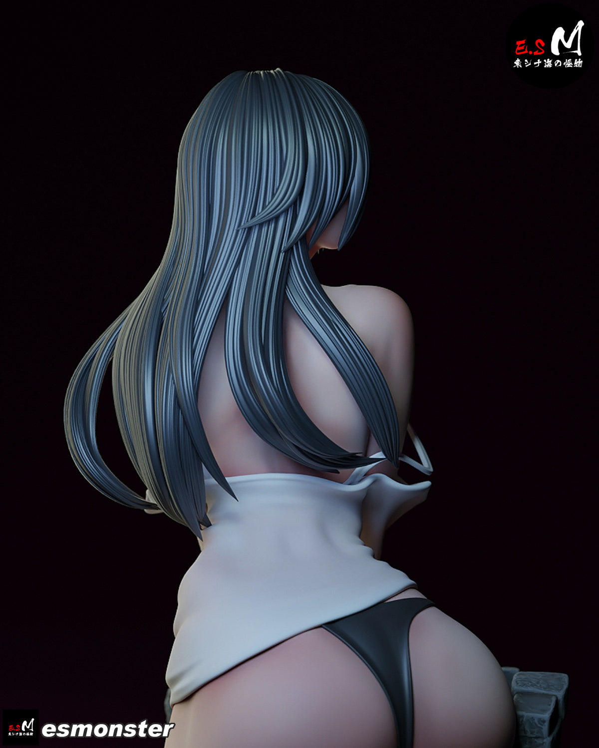 Well Sadako Style Ring Unpainted Resin Garage Model Kit (1/6-1/12)